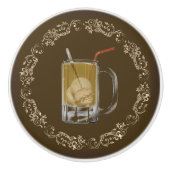 ルートビア浮遊物の陶磁器のノブ セラミックノブ (正面)