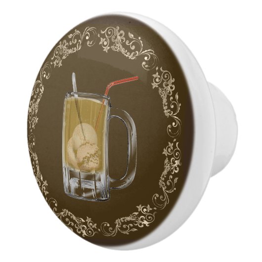 ルートビア浮遊物の陶磁器のノブ セラミックノブ (右)