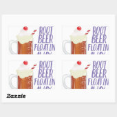 ルートビールフロアチン 長方形シール (シート)