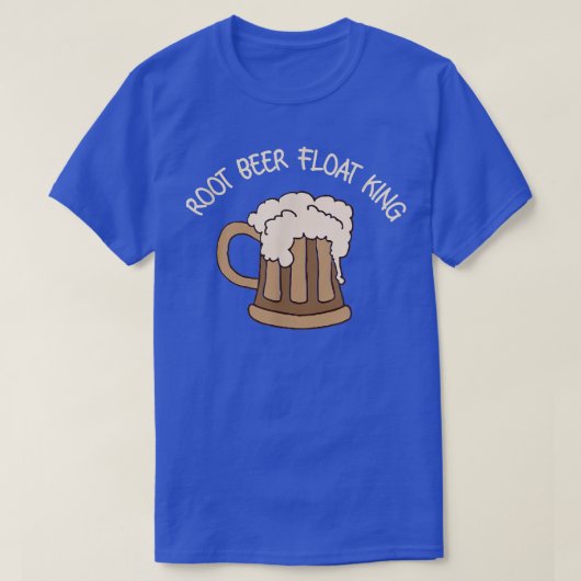 ルートビールフロートキングおもしろいビール Tシャツ (デザイン正面)