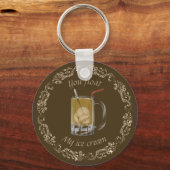 ルートビールフロートキーチェーン キーホルダー (正面)