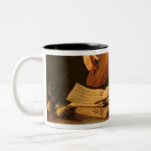 ルートプレーヤー、c.1595 ツートーンマグカップ (左)