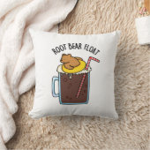 ルートベアーフロートおもしろいルートビールプン クッション (ブランケット)