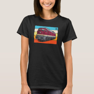 ルートミラ ディーゼル機関車 東ドイツ BR 132 BR 2 Tシャツ