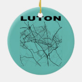 ルートンシティ通りマップ統一されたキングダムスーベリー セラミックオーナメント (裏面)