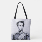 ルートヴィヒ2世の若い王 トートバッグ (裏面)