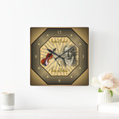 ルートヴィヒ・ファン・ベートーベン～ドイツの作曲家～ピアニスト～ スクエア壁時計 (ホーム)