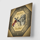 ルートヴィヒ・ファン・ベートーベン～ドイツの作曲家～ピアニスト～ スクエア壁時計 (傾斜)