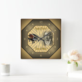 ルートヴィヒ・ファン・ベートーベン~ドイツの作曲家~ピアニスト~ スクエア壁時計 (ホーム)