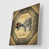 ルートヴィヒ・ファン・ベートーベン~ドイツの作曲家~ピアニスト~ スクエア壁時計 (傾斜)