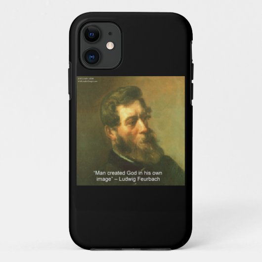 ルートヴィヒ・フォイエルバッハと無神論者の名言 iPhone 5 カバー (裏面)