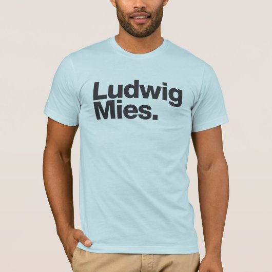 ルートヴィヒ・ミーズ/メンズベラキャンバス Tシャツ (正面)