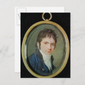 ルートヴィヒ・ヴァン・ベートーベンのミニチュアポートレート, 1802 ポストカード (正面/裏面)