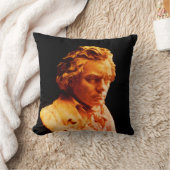 ルートヴィヒ・ヴァン・ベートーベンの胸像 クッション (ブランケット)