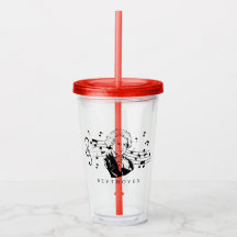 ルートヴィヒ・ヴァン・ベートーベンポートレートとバストとノート