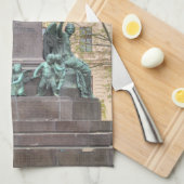 ルートヴィヒ・ヴァン・ベートーベン像 キッチンタオル (四つ折り)