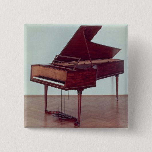 ルートヴィヒ・ヴァン・ベートーヴェンに属するハープシコード 缶バッジ (正面)