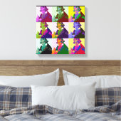 ルートヴィヒ・ヴァン・ベートーヴェンポップ・アートのアート キャンバスプリント (インサイチュ (寝室))