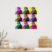 ルートヴィヒ・ヴァン・ベートーヴェンポップ・アートのアート ポスター (キッチン)