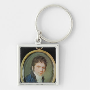 ルートヴィヒ・ヴァン・ベートーヴェン1802年のミニチュアポートレート キーホルダー