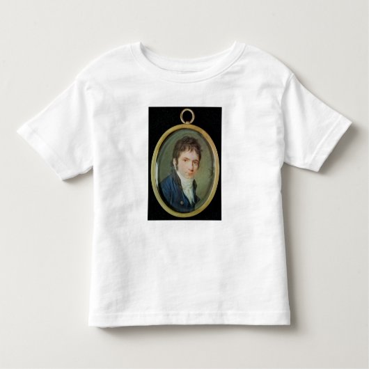 ルートヴィヒ・ヴァン・ベートーヴェン1802年のミニチュアポートレート トドラーTシャツ (正面)