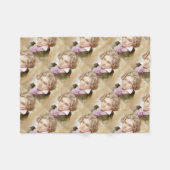 ルートヴィヒ・ヴァン・ベートーヴェンimアクアレル・スティル フリースブランケット (正面(横))