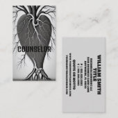 ルート付きカウンセラーハートツリー 名刺 (正面/裏面)