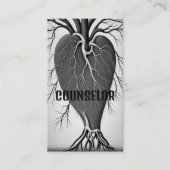 ルート付きカウンセラーハートツリー 名刺 (正面)