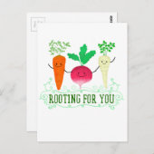 ルート前向きプン – 応援する ポストカード (正面/裏面)