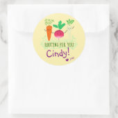 ルート前向きプン – 応援する ラウンドシール (バッグ)