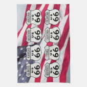 ルート米国66の州 キッチンタオル (縦)