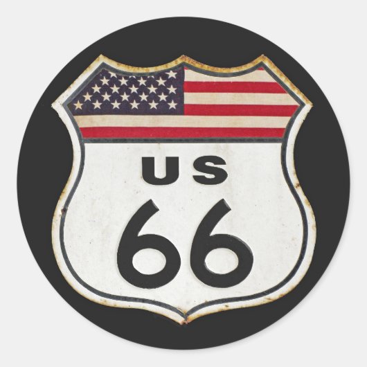 ルート米国66 ラウンドシール (正面)