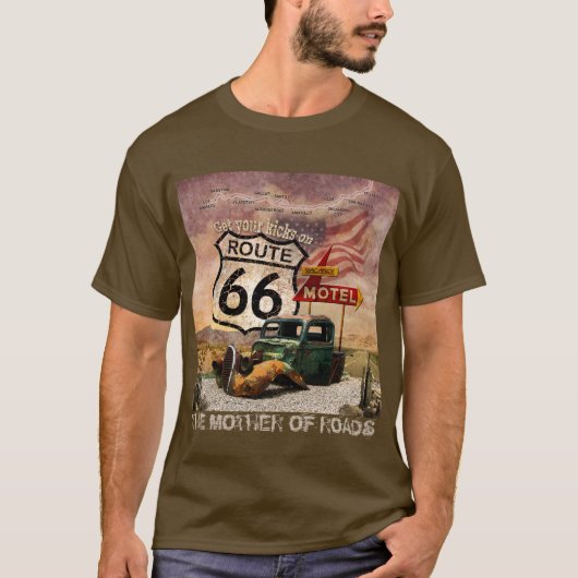 ルート蹴66を取得 Tシャツ (正面)