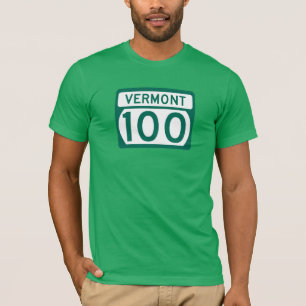 ルート100、ヴァーモント、米国 Tシャツ