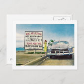 ルート1、鍵西、フロリダ州レトロヴィンテージ ポストカード (正面/裏面)