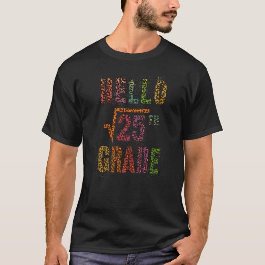 ルート25 こんにちは 5年生 数学の勉強 先生 S Tシャツ (正面)