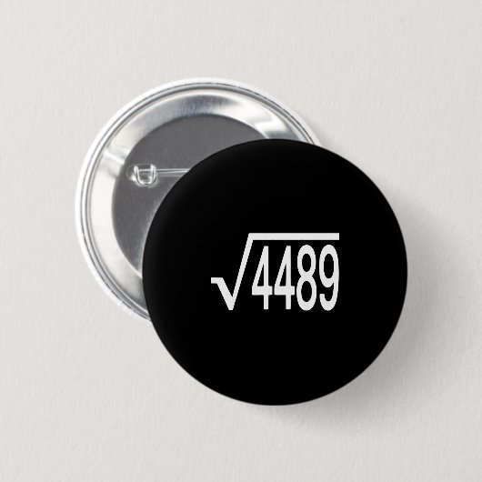 ルート4489 スラング 数学教師 シックス セブン 6 7 缶バッジ (正面&裏面)