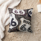 ルート66のあなたのスタンプを得て下さい! クッション (ブランケット)