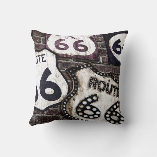 ルート66のあなたのスタンプを得て下さい! クッション (裏面)