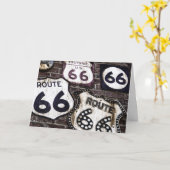 ルート66のあなたの蹴りを得て下さい カード (黄色い花)