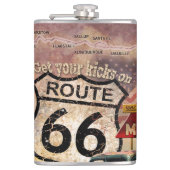 ルート66のあなたの蹴りを得て下さい フラスク (正面)