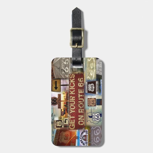 ルート66のあなたの蹴りを得て下さい ラゲッジタグ (正面縦)