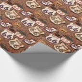 ルート66のあなたの蹴りを得て下さい ラッピングペーパー (角)