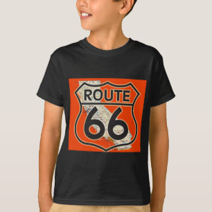 ルート66のオレンジカリフォルニア Tシャツ