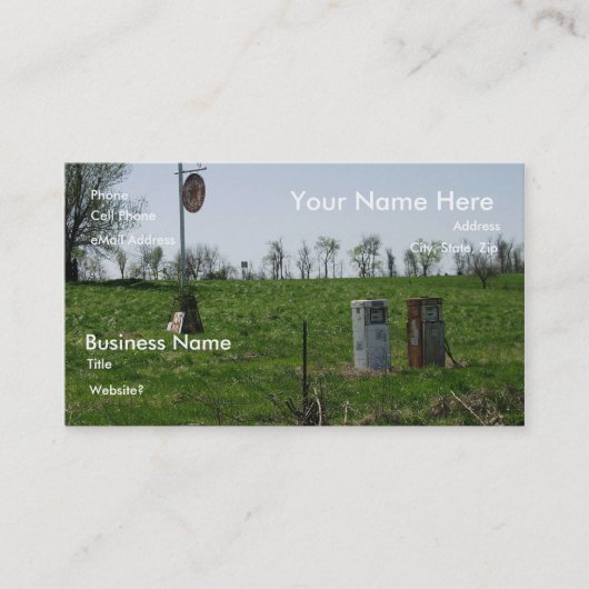 ルート66のガス 名刺 (正面)