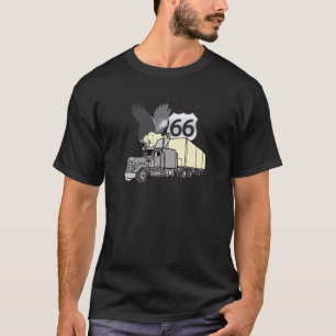 ルート66のトラック運転手 Tシャツ