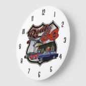 ルート66のトリオ ラージ壁時計 (傾斜)