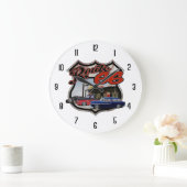 ルート66のトリオ ラージ壁時計 (ホーム)