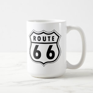 ルート66のハイウェーのロゴ コーヒーマグカップ