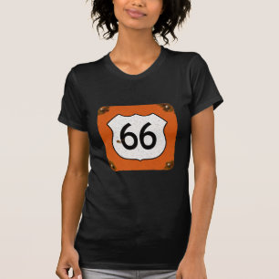 ルート66のハイウェーの印 Tシャツ
